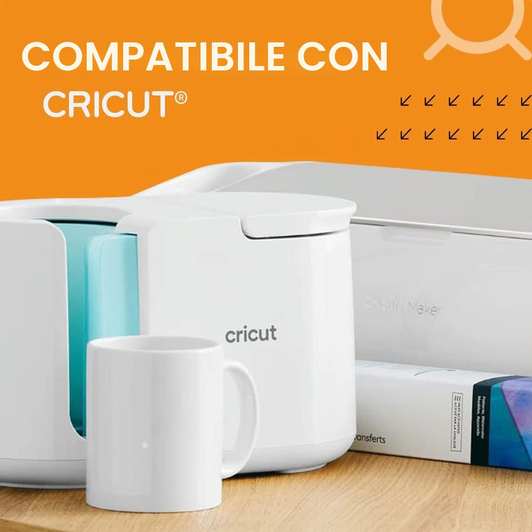 36 tazze in ceramica bianca a sublimazione con impugnatura | Capacità 350 ml (11 oz) | Categoria AAA | Sicure per microonde e lavastoviglie | Compatibili con Cricut®