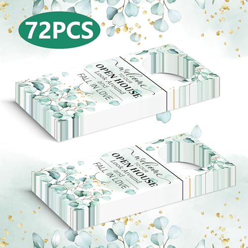 72 Pieces Open House Hang Tag Sign Card for Real Estate Agent Favors - Water Bottle Supplies - 7.87x3.15inch Green - Image 8