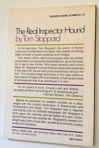By Tom Stoppard The Real Inspector Hound: A Pla... B00N4HCPY0 Book Cover