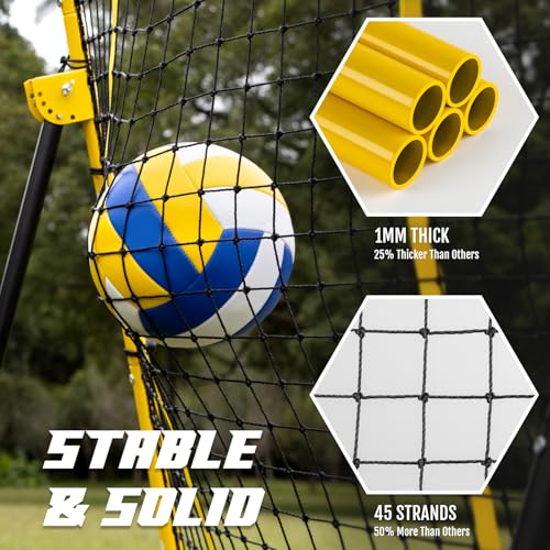 image for Newbyinn Volleyball Rebounder Net, Volleyball Training Equipment, Boun