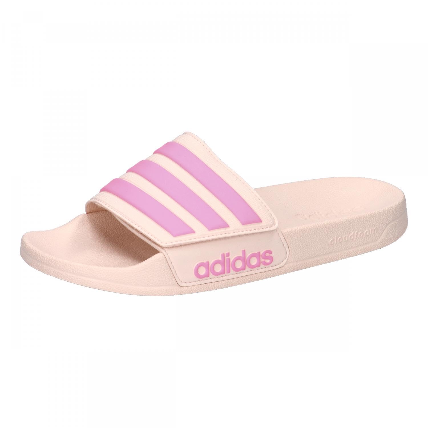 adidas Unisex Adilette Shower Slides Sandal, wonder quartz/bliss pink/wonder quartz, 39 EU