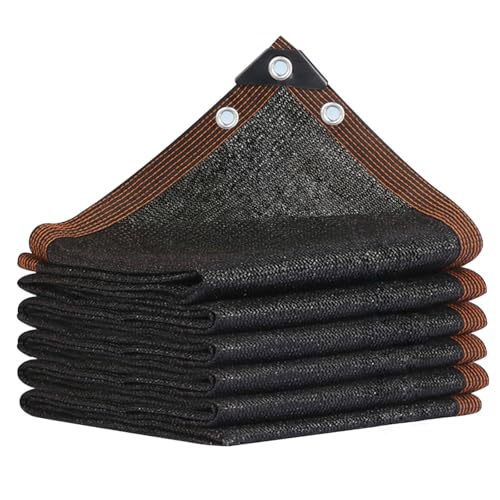 Filet D'Ombrage, Filet Protection Solaire avec œillets Blocage des UV Noir 80% Voiles D'ombrage 3x3M Toile d'ombrage pour...