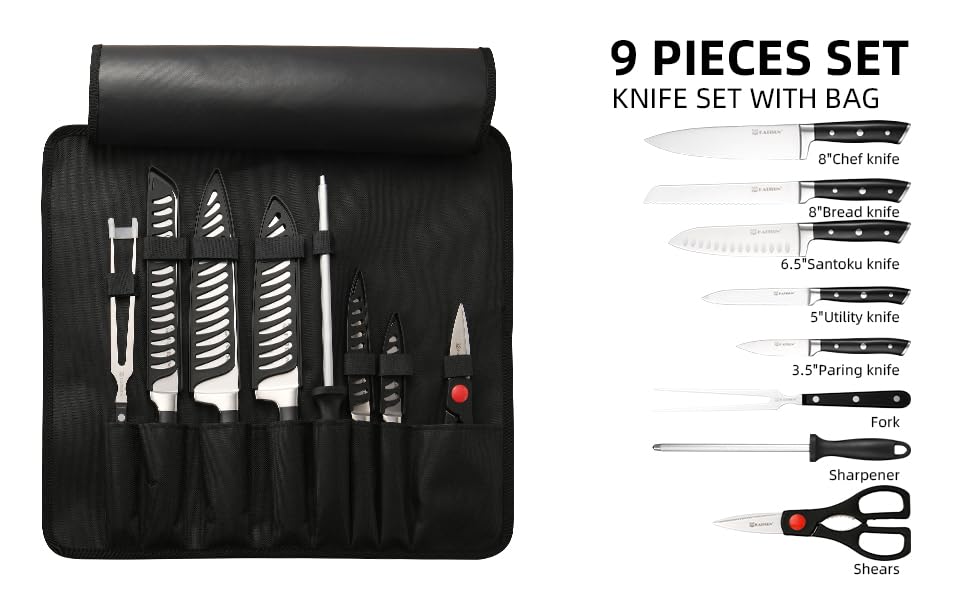 Portable Kitchen Knife Set
