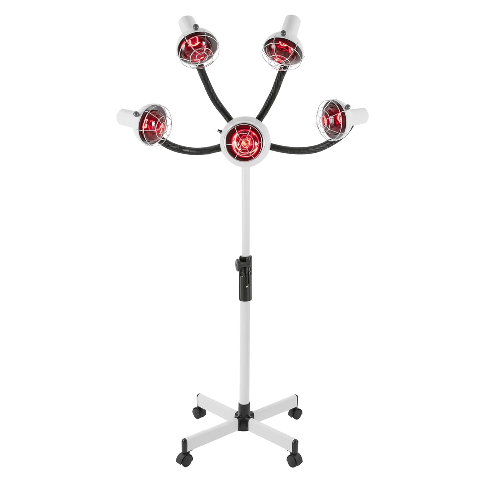 5 Head Infrared Heat Lamp for Hair Salon, Infrared Hair Color Processor with Flexible Arms, Heat Lamps for Salon, Hair Processing Machine, Infrared Lamp Hair Dryer