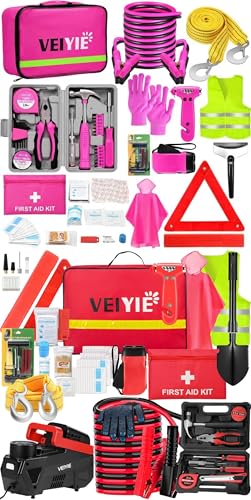 Kit de Emergencia Vial Rosado 2 Piezas para Vehículos miniatura 1