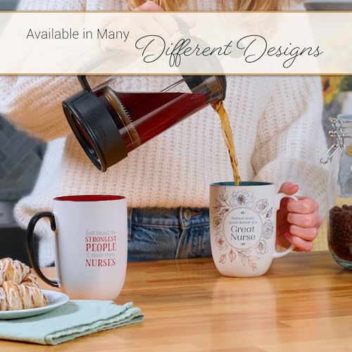 Image of Christian Art Gifts Large Inspirational Ceramic Coffee & Tea Mug for Women