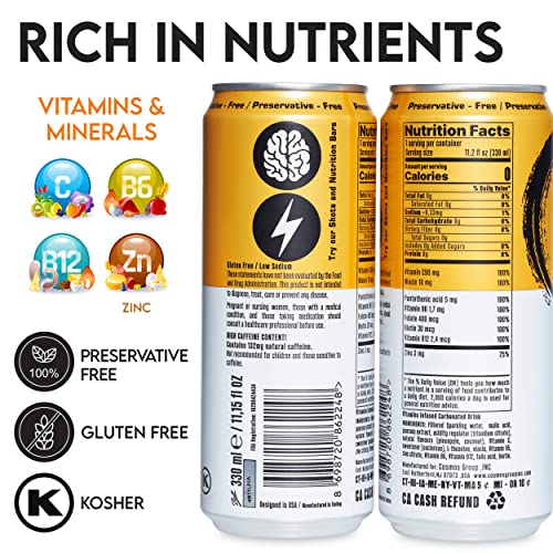 Image of NEOZEN Sugar Free Energy Drink - Zero Calorie, Kosher, Gluten Free, Vegan, KETO Friendly - 11.2 Fl Oz (Pack of 12)(PINA COLADA)