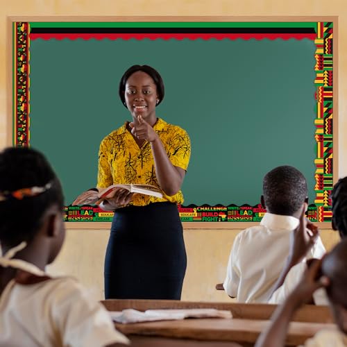 BeYumi 80Pcs Juneteenth Bulletin Board Borders Kwanzaa Black History Month Borders African American Holiday Border Trim African American Celebration Party School Classroom Chalkboard Poster Decoration - Thumbnail 3