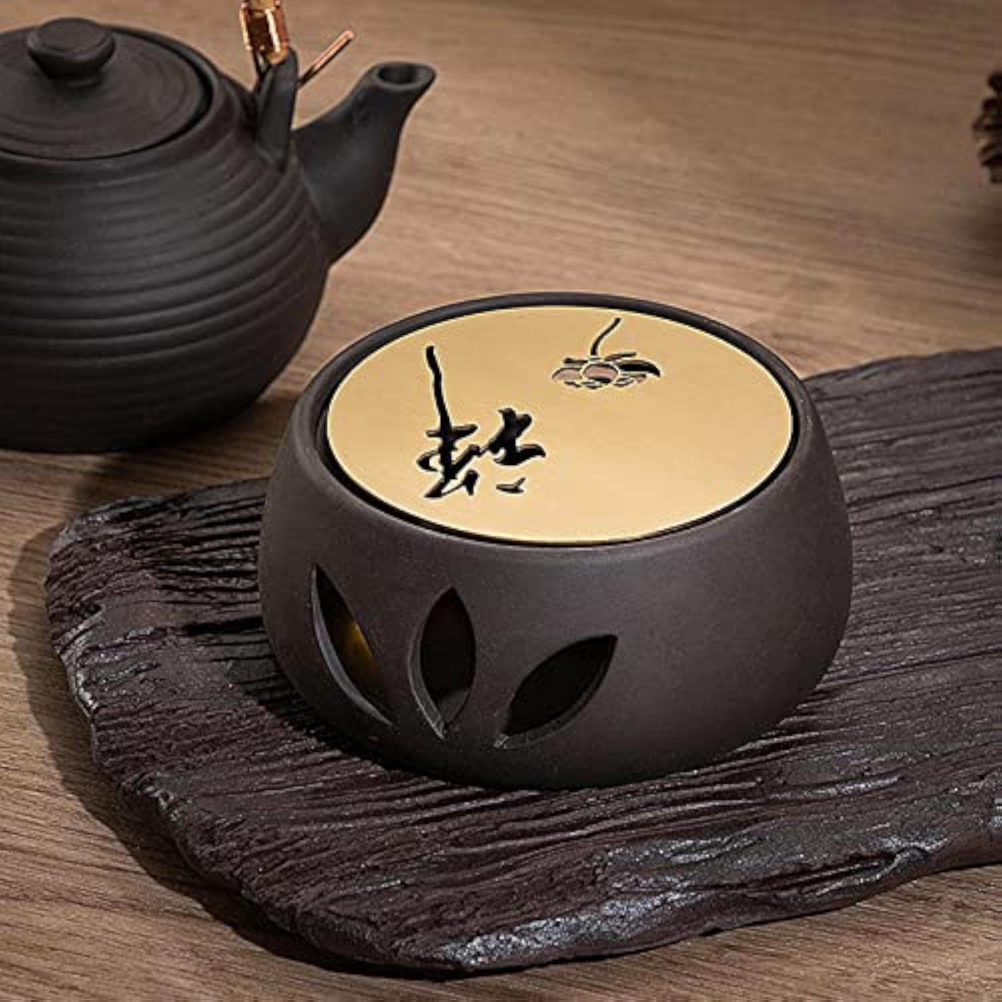 Zen Ceramic Teapot Warmer with Tealight Tray