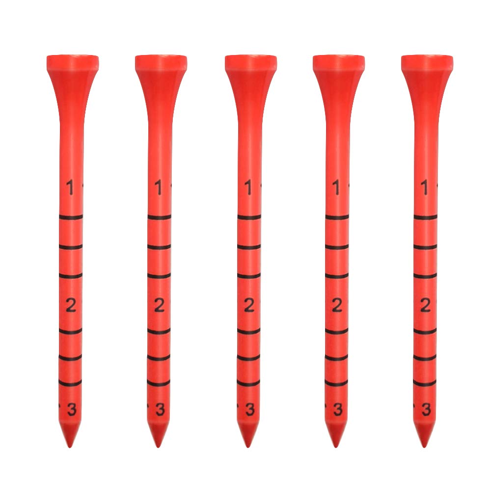 Zivisk Wooden Golf Tees 3 1/4 inch 100 Count Measure Tees, 3.25" Tall Golf Wood Tees(83mm)