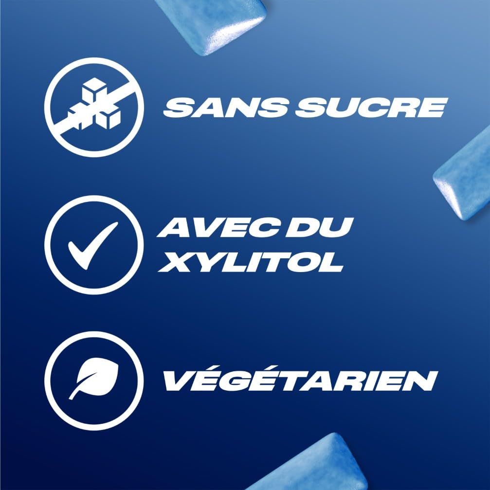 AIRWAVES Chewing Gum Sans Sucre Goût Menthol Extrême 5 Paquets 70g