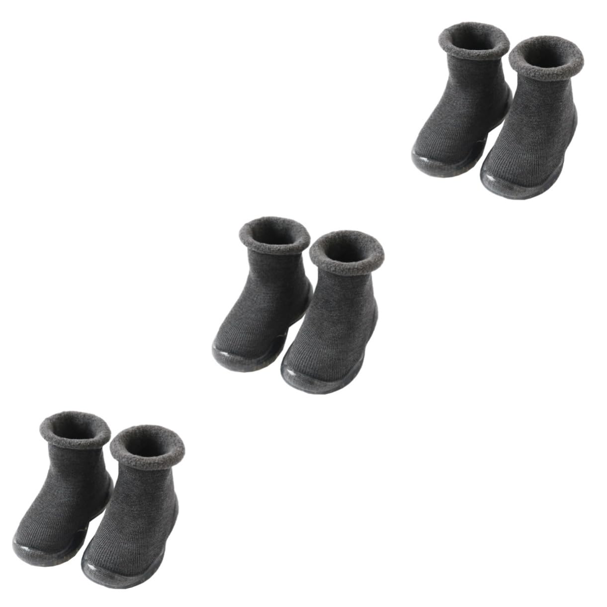 GALPADA 3stücke Cotton Slipper Socken Mit Rutschfestem Warme Babysocken Für Winter Fußbekleidung Für Kleinkinder Innensohle