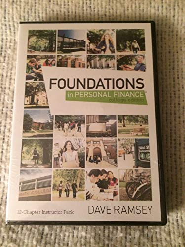 Foundations in Person Finance College Edition 12 Chapter Instructor's Pack by Dave Ramsey 6 DVDs + CD-ROM Foundations in Person Finance College Edition 12 Chapter Instructor's Pack by Dave Ramsey 6 DVDs + CD-ROM