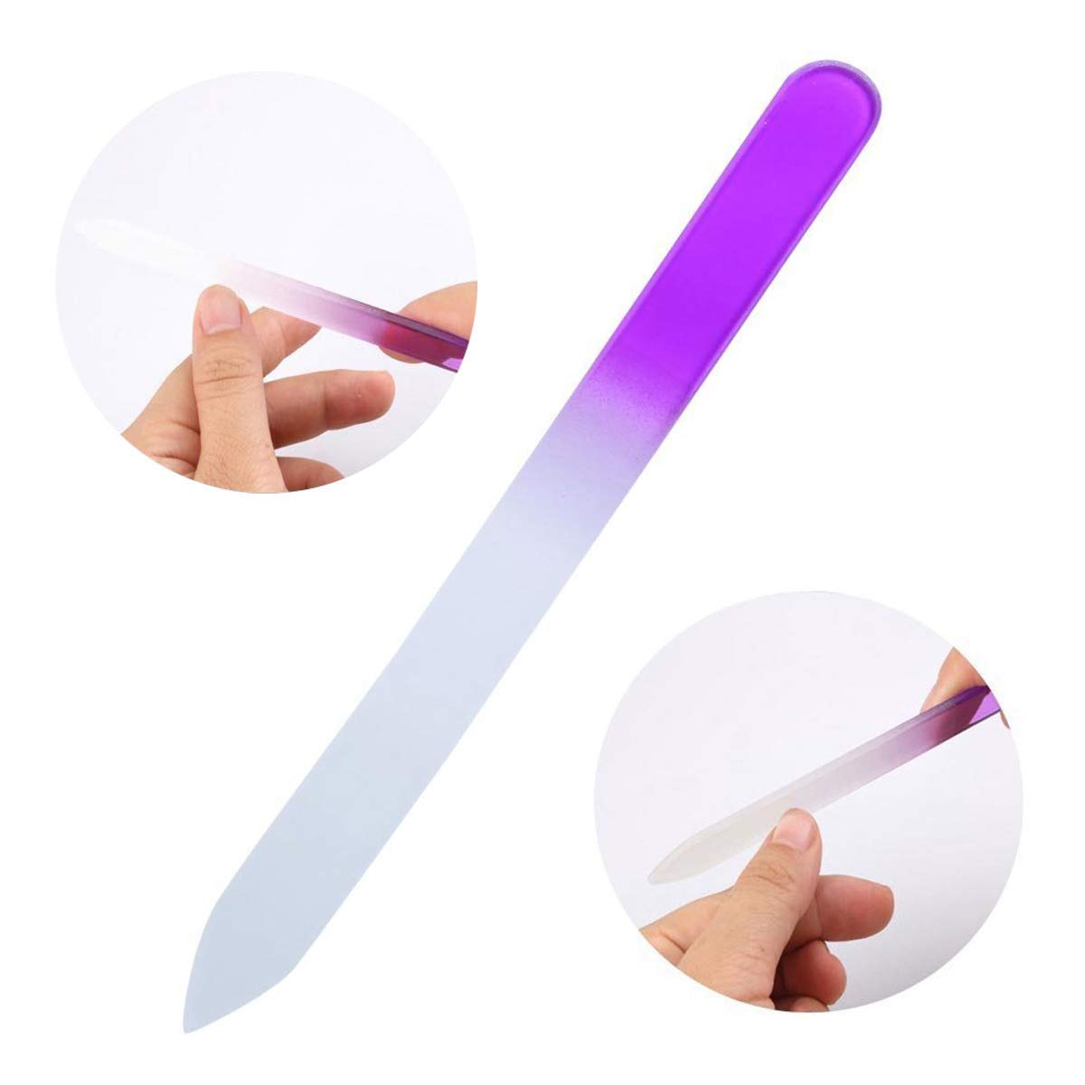 Beauty Glas-Nagelfeile mit Schutzetui für glatte Oberfläche, Nagellack