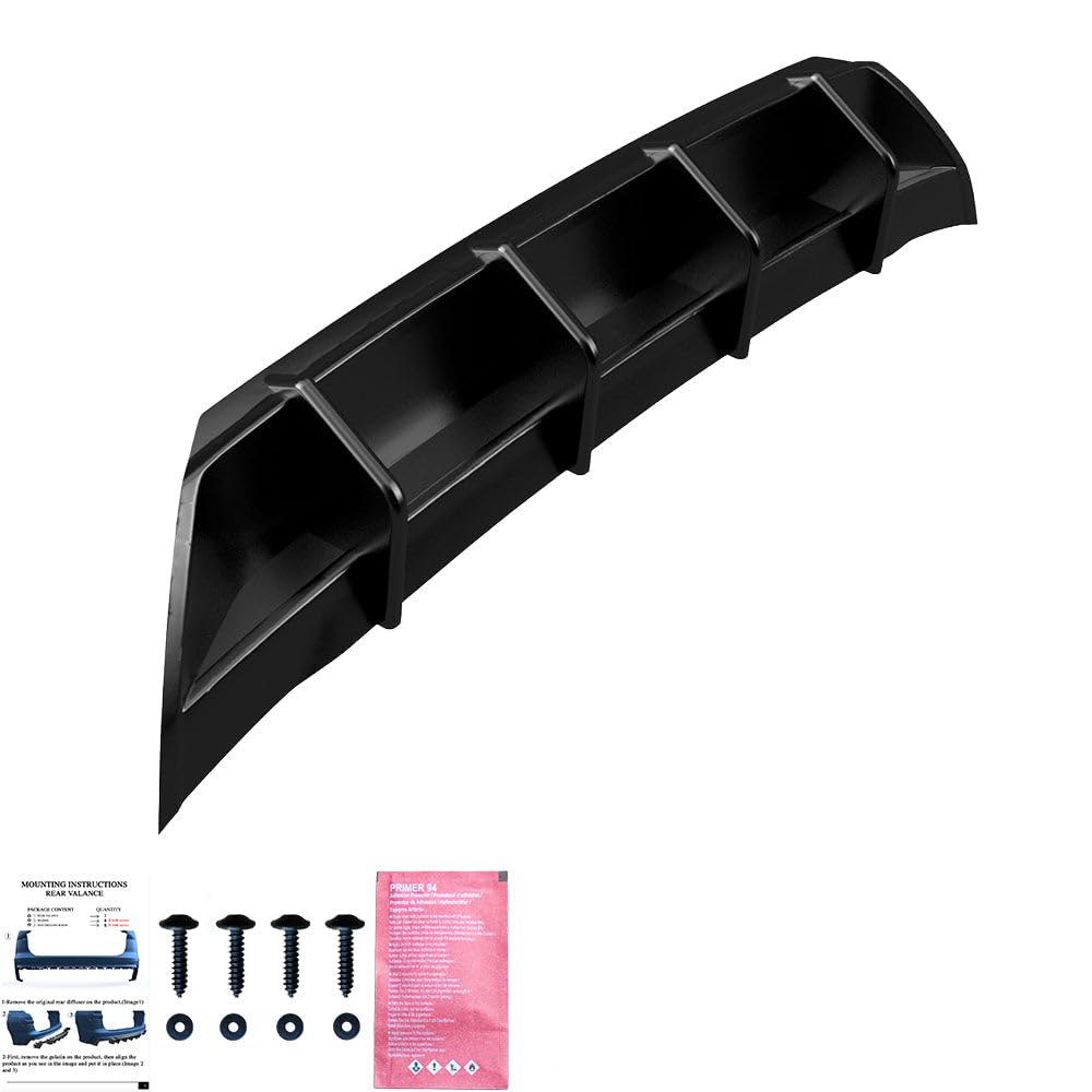 Heckdiffusor kompatibel mit Audi A3 8Y Limo/SB 2020–2024 Rear Valance