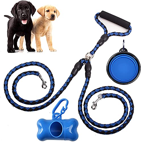 Accesorios para Perros Correa Perro, Correa Perro Doble, Correa Doble para 2 Perros, Correa Doble Perro para Medianos Perros Pequeños para 2...