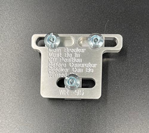 Interruptor de interbloqueo para generador WR-95 compatible con paneles secundarios Siemens, Murray o ITE de 100 amperios miniatura 2