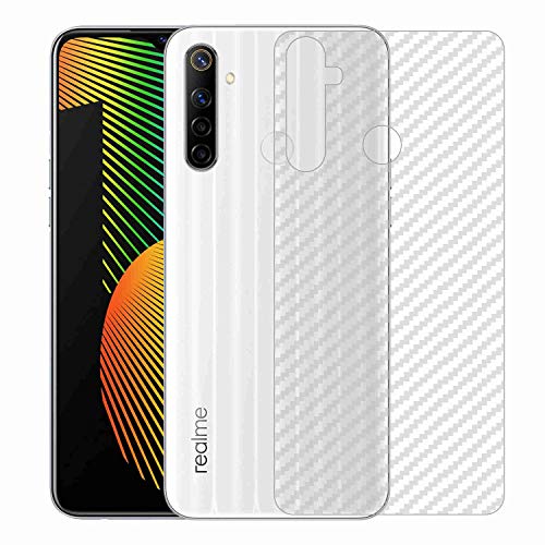 Image of Compatible with Oppo Realme Narzo 10 Back Screen Protective Film Carbon Fiber Skin Transparent Screen Guard Sticker