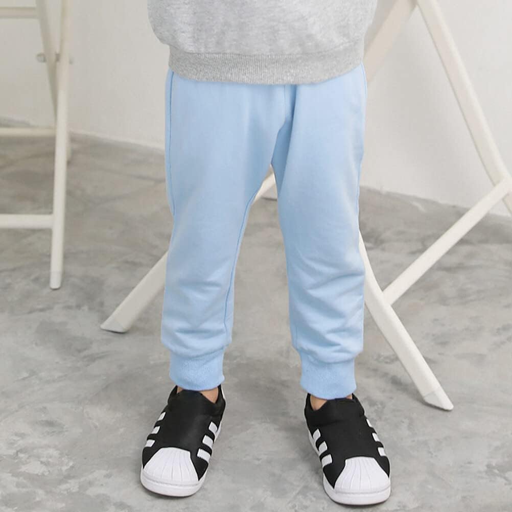 Toddler Baby Boy's Pull On Cotton Jogger Pants Stretch Knit Pants Infant Girls Athletic Sweatpants Bottoms - Image 2