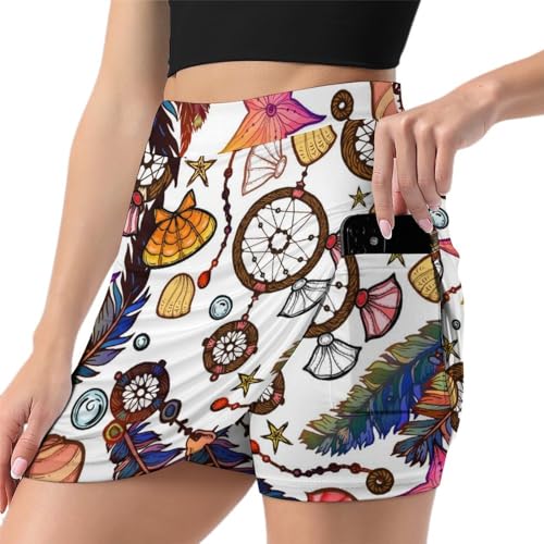 Mini jupe de course pour le tennis et le golf vêtement de sport avec short à poche intégré