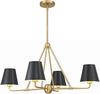 Crystorama Xavier 4 Light Vibrant Gold Chandelier