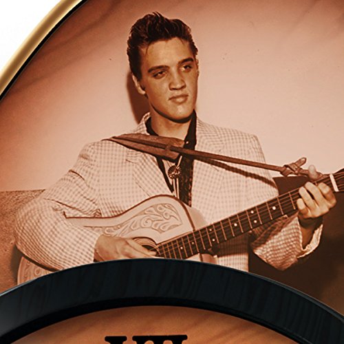 The Bradford Exchange Elvis Presley Guitar Wall Clock with Three Elvis