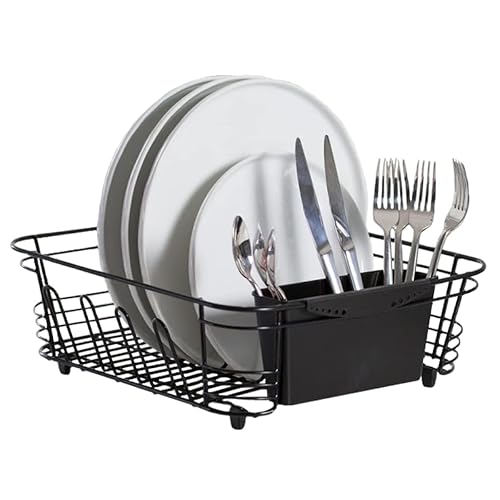 Better Houseware in-Sink Dish Drying Rack (Black)