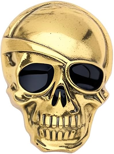Vintage Gothic Skull Brooches Pin Women Men Gold/Silver Plated Personality Punk Skeleton Lapel Pins Halloween Cosplay Party Suit Shirt Tie Pins Accessories Fashion Jewelry