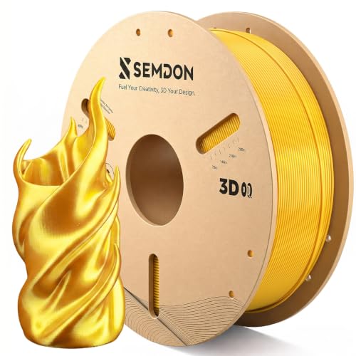 Image of PLA Filament 1.75mm Gold PLA 1KG, Neatly Wound 3D Printer Filament 1kg Cardboard Spool (2.2lbs) PLA Basic Filament 1.75mm + /- 0.02mm, Silk PLA Filament Fits for Most FDM 3D Printers