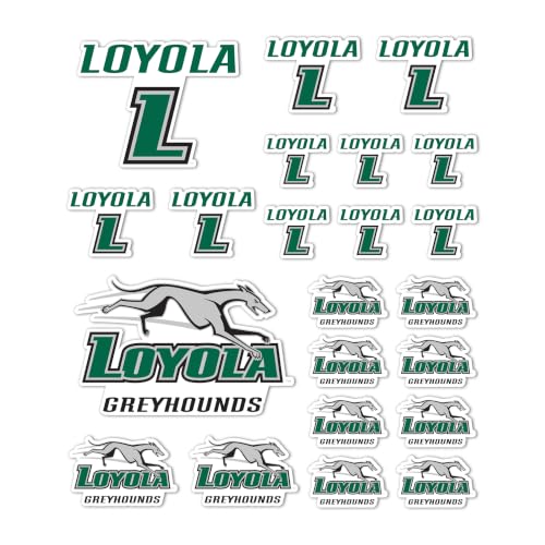 Adhesivo de vinilo Loyola Maryland para botella de agua y coche estilo universitario