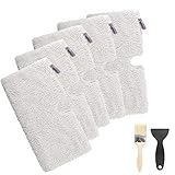 Hergestellt aus Mikrofaser (80 % Polyester/20 % Polyamid), mit starker Wasseraufnahme und trockenschneller Eigenschaften, Dampfreiniger-Ersatzpads sind waschbar und wiederverwendbar.