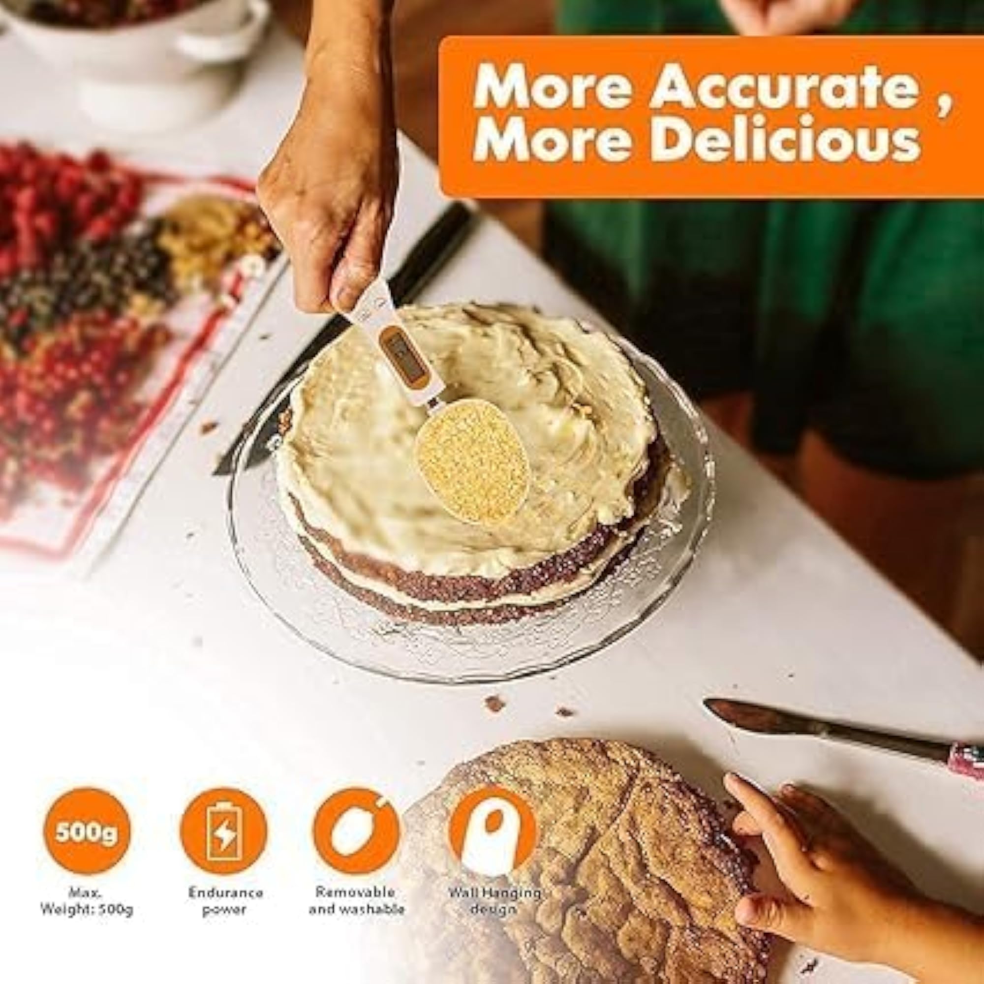 Electronic Kitchen Measuring Spoons for Accurate Weighing