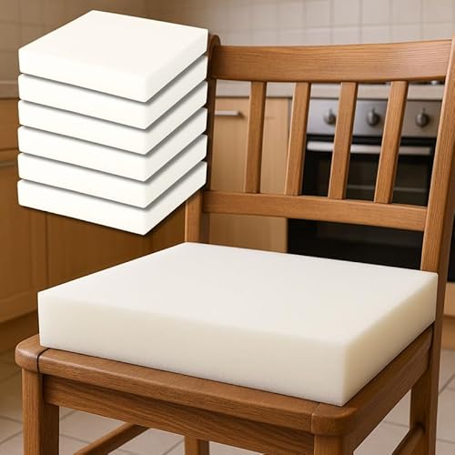 Set 6 Spugna per Cuscini 40x40, Spugna per Imbottitura Cuscini