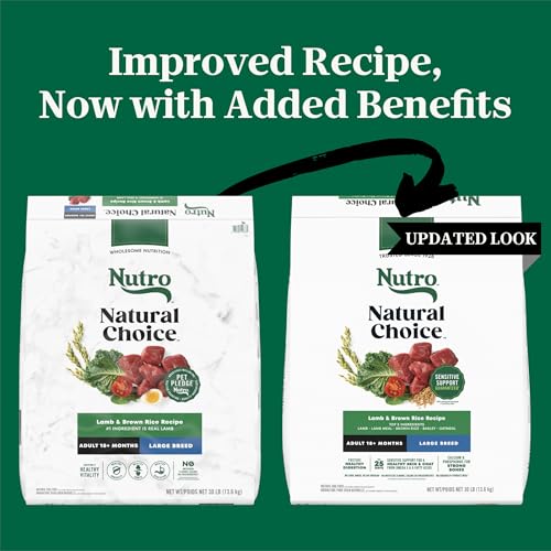 Image of Nutro Natural Choice Large Breed Adult Dry Dog Food, Lamb & Rice, 30 lb