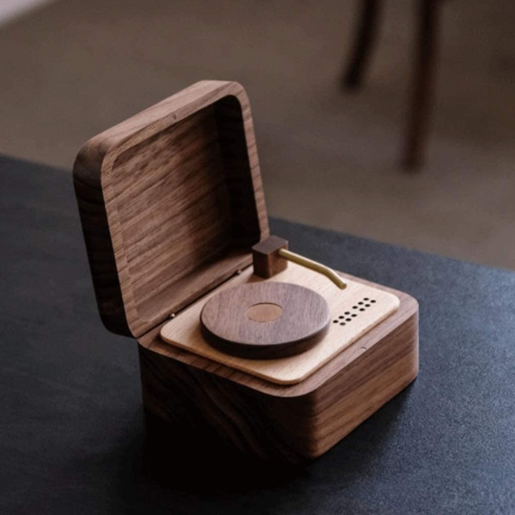 Amazon.com: UHRLGHS Music Box Vintage Vinyl Record Player Music