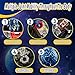 Hapystar Globe Transforming Toy, 2 in 1 Transform into Robot Action Figure, DIY Transformation Figure Toys for Kids & Adults Action Figures for Boys Party Favors Gift