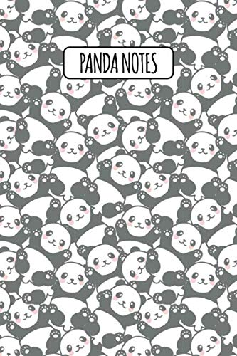 Panda Notes: Blank Lined Notebook with Giant Panda Facts - Happy Pandas ...