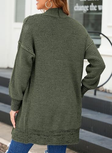 Image of Sidefeel Cardigan Sweaters for Women 2026 Fall Outfits | Soft Cozy Warm Cardigans, Checkered Long Sleeve Open Front, Chunky Knit Oversized Sweater Coats, Casual Office Wear