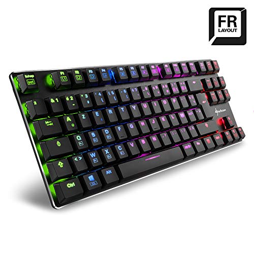 Preisvergleich Produktbild Sharkoon PureWriter TKL RGB Gaming-Tastatur, schwarz, Kailh Blue, FR-Layout