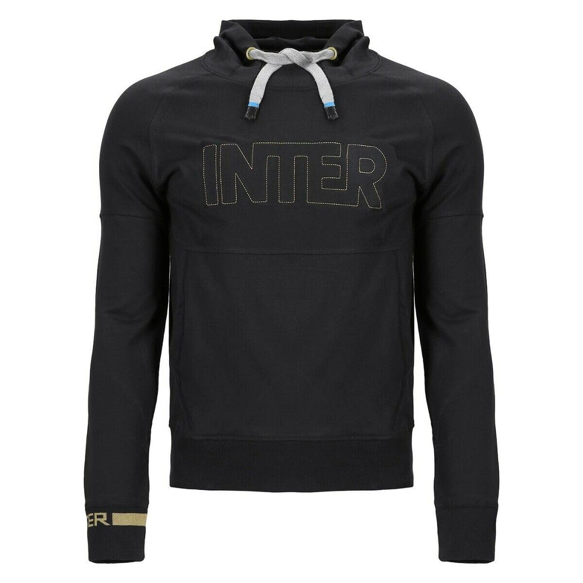 Felpa Con Cappuccio Inter Unisex - Adulto | Logo Ufficiale, 75% Poliestere 25% Cotone, Lavabile In Lavatrice