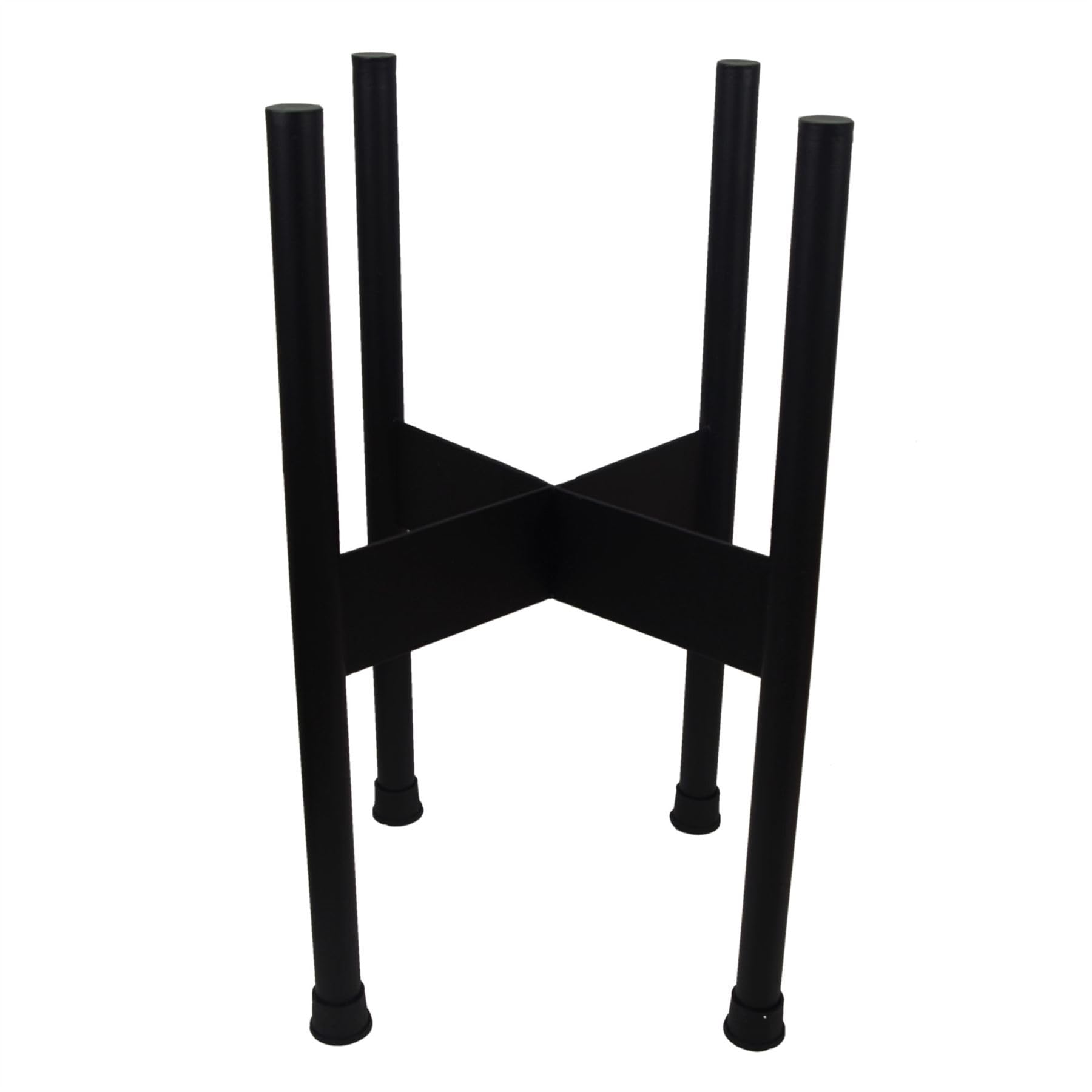 Leaf Metal Planter Stand 38.5 x 18cm Black
