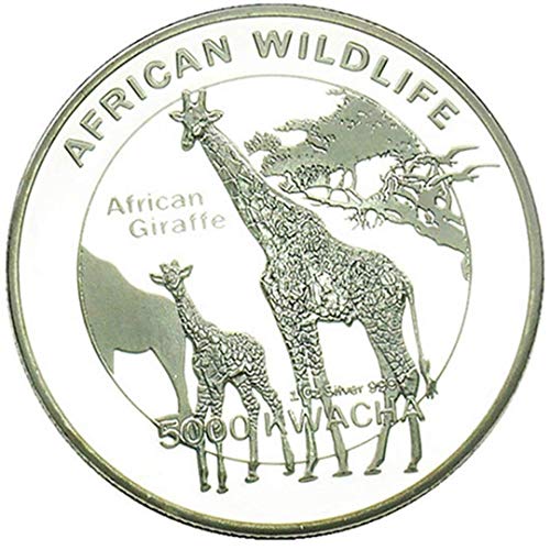 Ccyyy Moneda Moneda Conmemorativa de la Jirafa de la Moneda de Plata Destino Suerte de Plata Regalo de la Moneda colección de Moneda, Plata