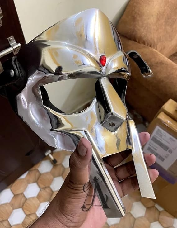 Generic Medieval/Fantasy MF Doom Mask Helmet Halloween Prop Cosplay Costume Accessory Collector For Roleplay Theater Play BY Antique House Craft - Image 2