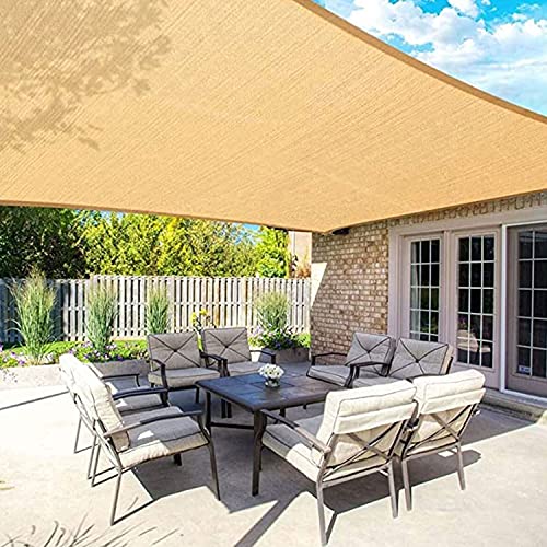 Voile d'ombrage 4x5m imperméable en sable PES pour jardin