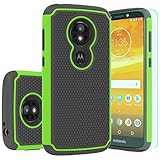Moto E5 Play Case,Moto E5 Cruise Case with HD Screen Protector Huness Durable Armor and Resilient...