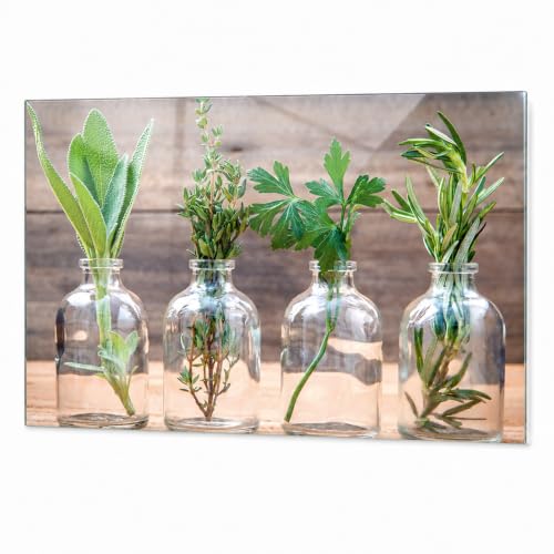 GRAZDesign Küchenrückwand Glas Kräuter 4 mm ESG - 60 x 40 cm