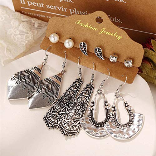 Mysterious Pearl & AD Earrings Set