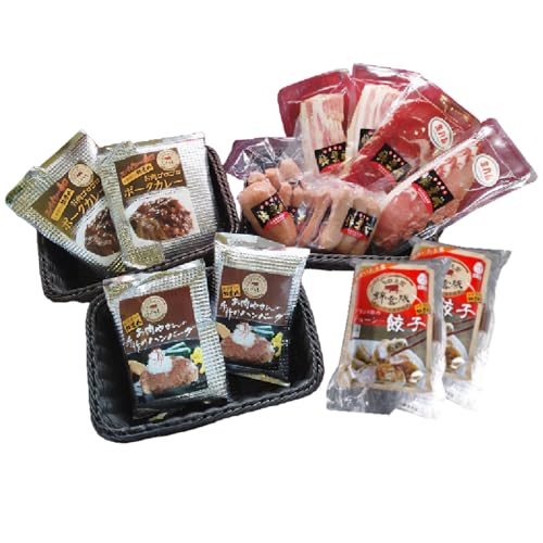 豚肉 お米育ちの錦雲豚 バラエティギフト (ハム類・餃子・ハンバーグ・カレーのセット) セット品