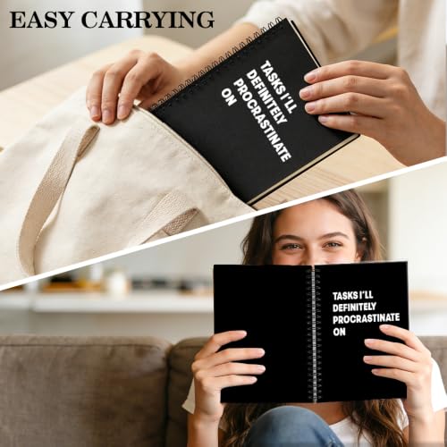 Journal de procrastination ERHACHAIJIA 160 pages pour déculpabiliser au bureau
