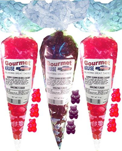 Red Gummy Bears Wild Cherry Purple Grape 33 oz miniatura 1